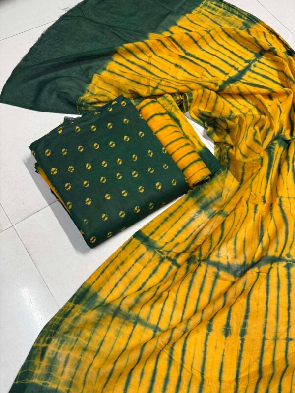 প্রিমিয়াম কোয়ালিটি বাটিক থ্রি পিস - Image 3